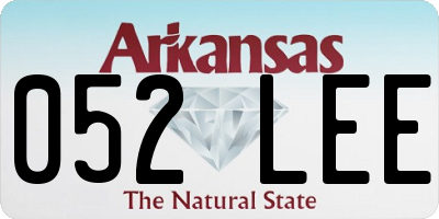 AR license plate 052LEE