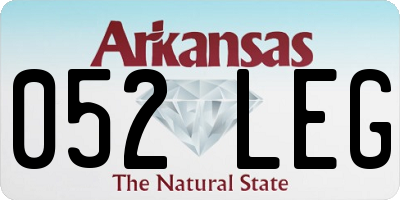 AR license plate 052LEG