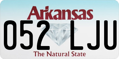 AR license plate 052LJU
