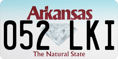 AR license plate 052LKI