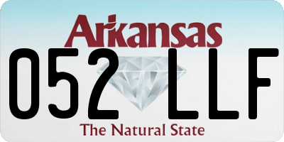 AR license plate 052LLF