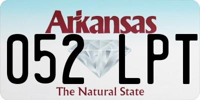 AR license plate 052LPT