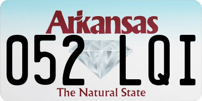 AR license plate 052LQI