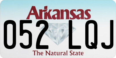AR license plate 052LQJ
