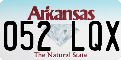 AR license plate 052LQX