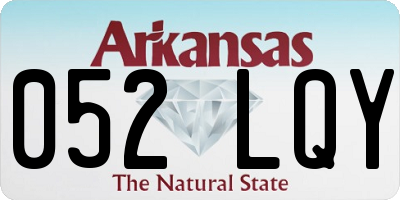 AR license plate 052LQY