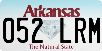 AR license plate 052LRM