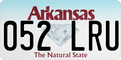AR license plate 052LRU