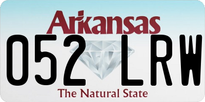 AR license plate 052LRW