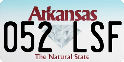 AR license plate 052LSF