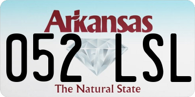 AR license plate 052LSL