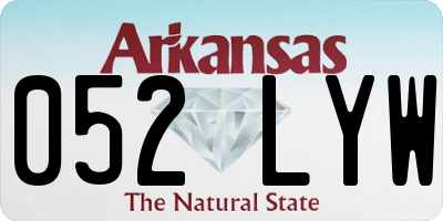 AR license plate 052LYW