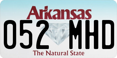 AR license plate 052MHD