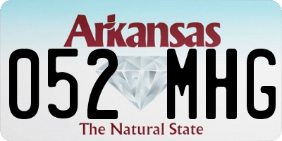 AR license plate 052MHG