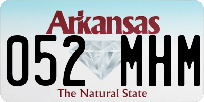 AR license plate 052MHM
