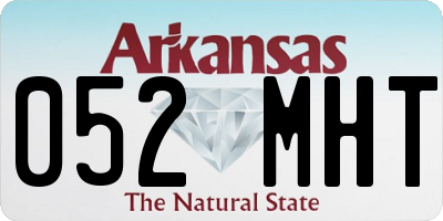 AR license plate 052MHT