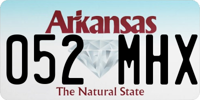 AR license plate 052MHX