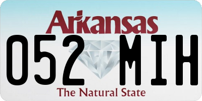 AR license plate 052MIH