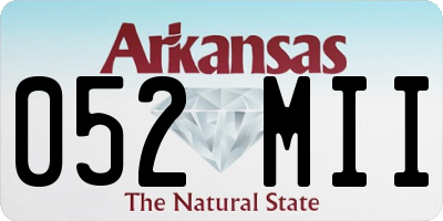 AR license plate 052MII