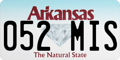 AR license plate 052MIS