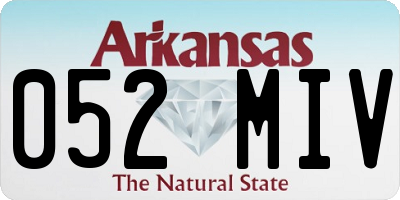 AR license plate 052MIV