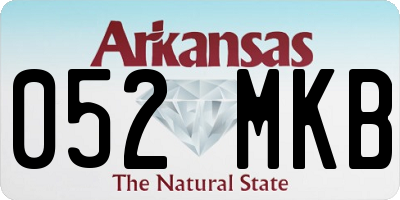 AR license plate 052MKB