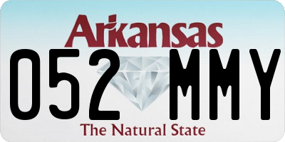 AR license plate 052MMY