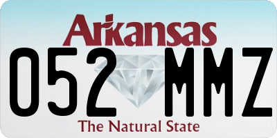 AR license plate 052MMZ