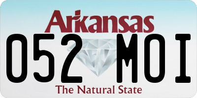 AR license plate 052MOI