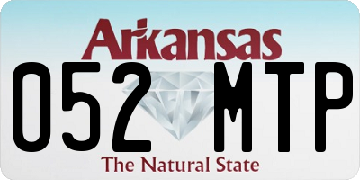 AR license plate 052MTP