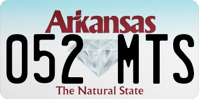 AR license plate 052MTS