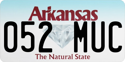 AR license plate 052MUC