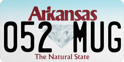 AR license plate 052MUG