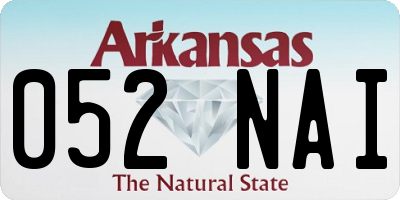 AR license plate 052NAI