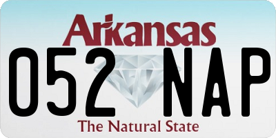 AR license plate 052NAP