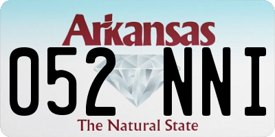 AR license plate 052NNI