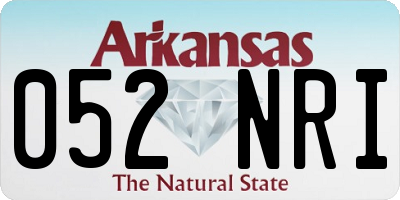AR license plate 052NRI