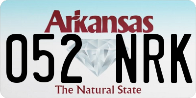 AR license plate 052NRK