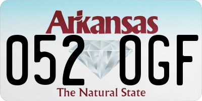 AR license plate 052OGF