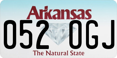 AR license plate 052OGJ