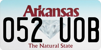 AR license plate 052UOB
