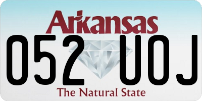 AR license plate 052UOJ