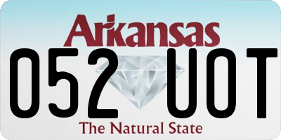 AR license plate 052UOT