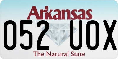 AR license plate 052UOX
