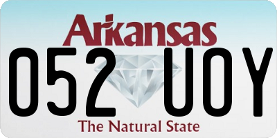 AR license plate 052UOY