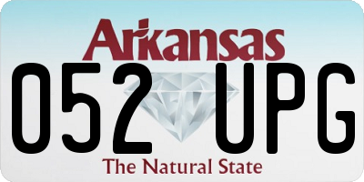 AR license plate 052UPG