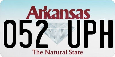 AR license plate 052UPH