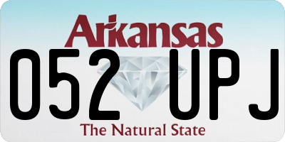 AR license plate 052UPJ