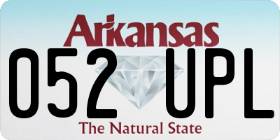 AR license plate 052UPL