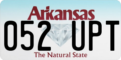 AR license plate 052UPT